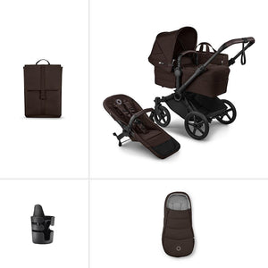 Bugaboo Donkey 6 Single Essential Stroller Bundle-Stroller Bundles-Cocoa Brown- | Natural Baby Shower