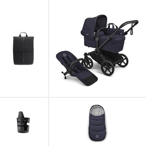 Bugaboo Donkey 6 Single Essential Stroller Bundle-Stroller Bundles-Deep Indigo- | Natural Baby Shower