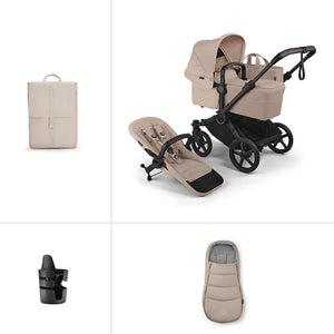 Bugaboo Donkey 6 Single Essential Stroller Bundle-Stroller Bundles-Desert Taupe- | Natural Baby Shower