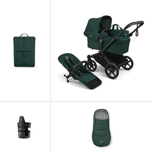 Bugaboo Donkey 6 Single Essential Stroller Bundle-Stroller Bundles-Fern Green- | Natural Baby Shower