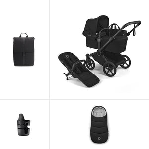 Bugaboo Donkey 6 Single Essential Stroller Bundle-Stroller Bundles-Heritage Black- | Natural Baby Shower