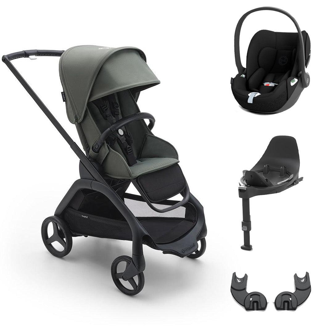 Bugaboo Dragonfly + Cloud T Travel System - Forest Green-Travel Systems-Base T-No Carrycot | Natural Baby Shower