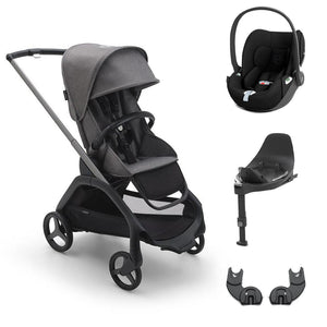 Bugaboo Dragonfly + Cloud T Travel System - Grey Melange-Travel Systems-Base T-No Carrycot | Natural Baby Shower