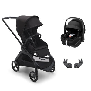 Bugaboo Dragonfly + Pebble 360/360 Pro Travel System - Midnight Black-Travel Systems-Pebble Pro Car Seat-No Carrycot | Natural Baby Shower