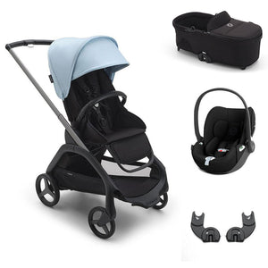 Bugaboo Dragonfly + Cloud T Travel System - Skyline Blue-Travel Systems-No Base-With Carrycot | Natural Baby Shower
