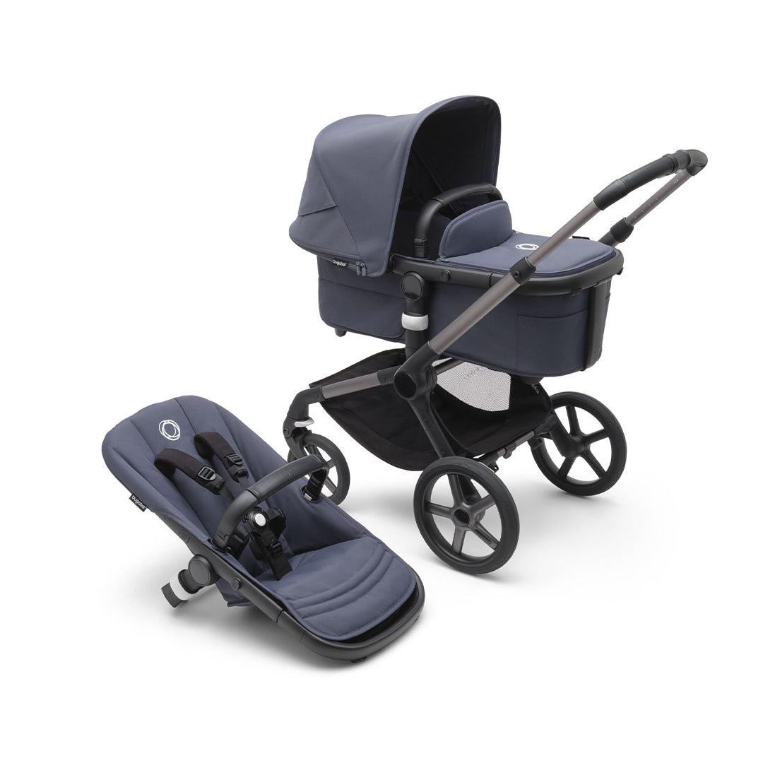 Bugaboo Fox 5 Complete Pushchair - Stormy Blue-Strollers-Stormy Blue- | Natural Baby Shower