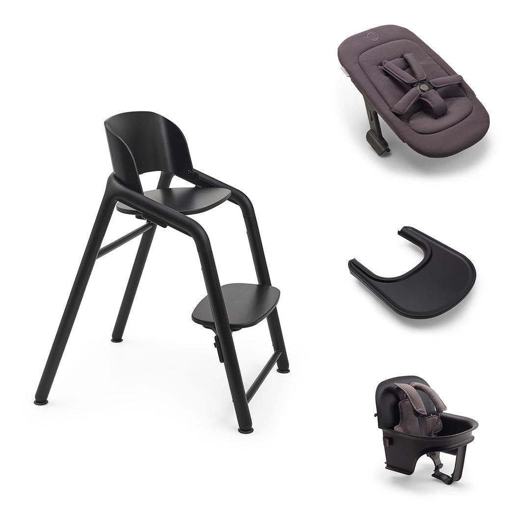 Buagboo Giraffe Ultimate High Chair Bundle-Highchairs-Black- | Natural Baby Shower