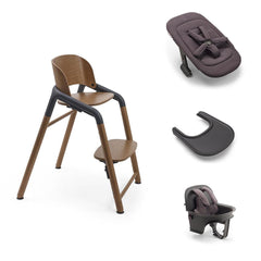 Buagboo Giraffe Ultimate High Chair Bundle-Highchairs-Wood Grey- | Natural Baby Shower