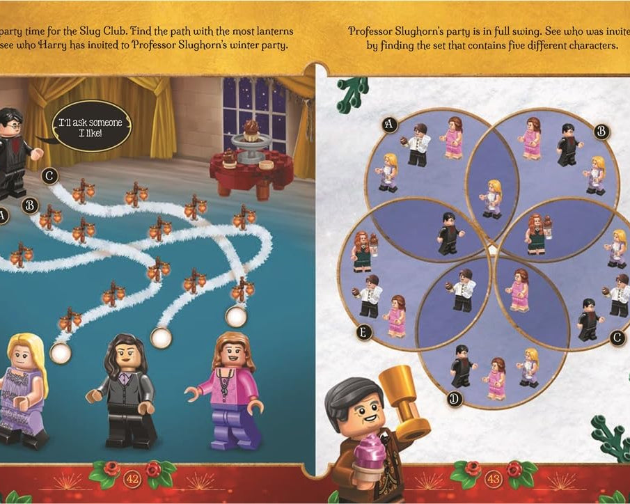 كتب باستر - كتاب نشاط وقصة باللغة الإنجليزية مع دمية شخصية عيد الميلاد السحرية من ليغو هاري بوتر