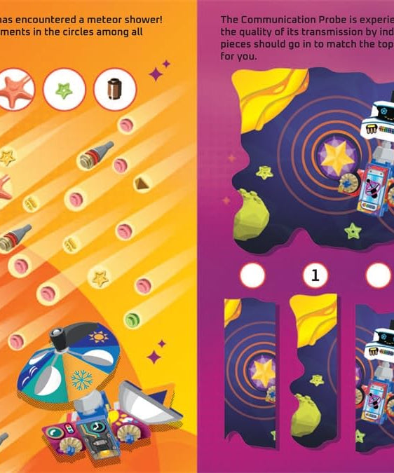 كتب باستر - كتاب نشاط وقصة باللغة الإنجليزية مع لعبة تركيب ولصق شخصيات ليغو