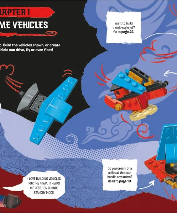 كتب باستر - كتاب نشاط وقصة باللغة الإنجليزية مع لعبة شخصية ليغو نينجاجو