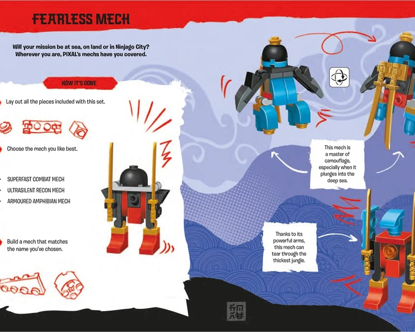 كتب باستر - كتاب نشاط وقصة باللغة الإنجليزية مع لعبة شخصية ليغو نينجاجو