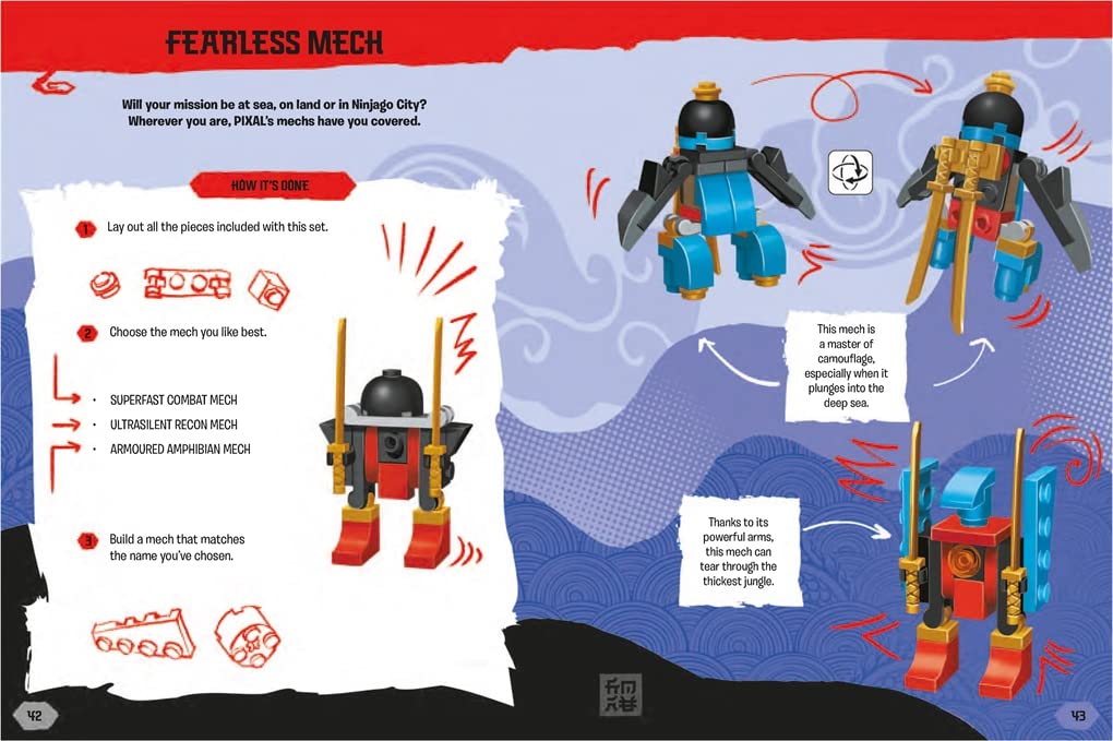 كتب باستر - كتاب نشاط وقصة باللغة الإنجليزية مع لعبة شخصية ليغو نينجاجو