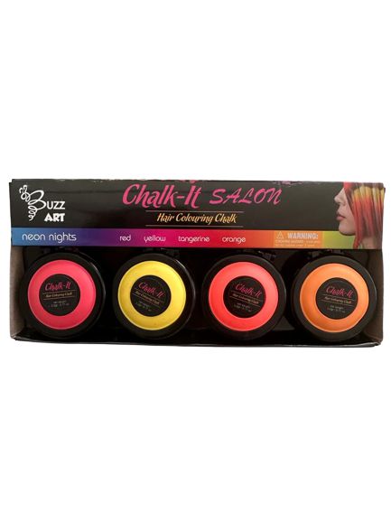 Buzz Art - Çocuklara Özel Saç Tebeşiri Neon Renkler