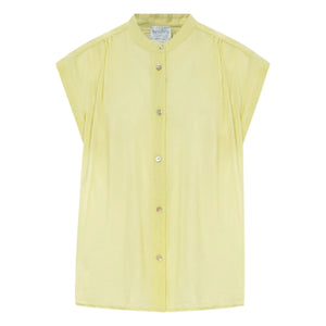 Forte Forte - Pamuk ve ipek voile bluz | Sarı