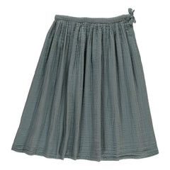 Numero 74 - Ava Maxi Etek Gri mavi | Ice Blue S032
