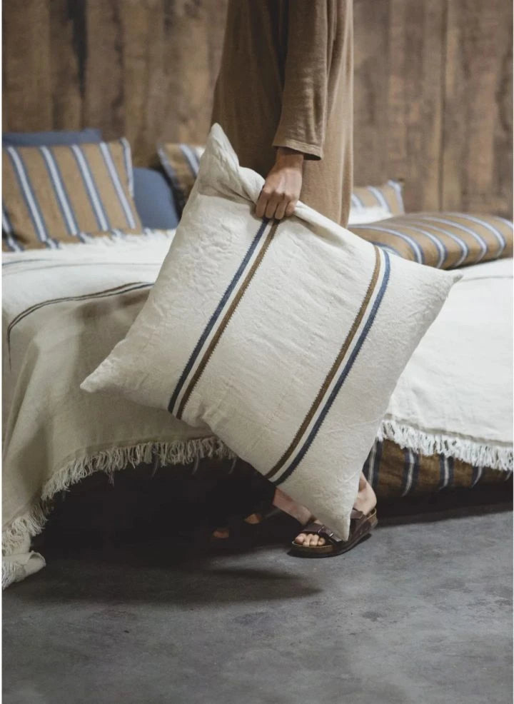 ليبكو - غطاء وسادة باللون البيج البني - 63 × 63 سم