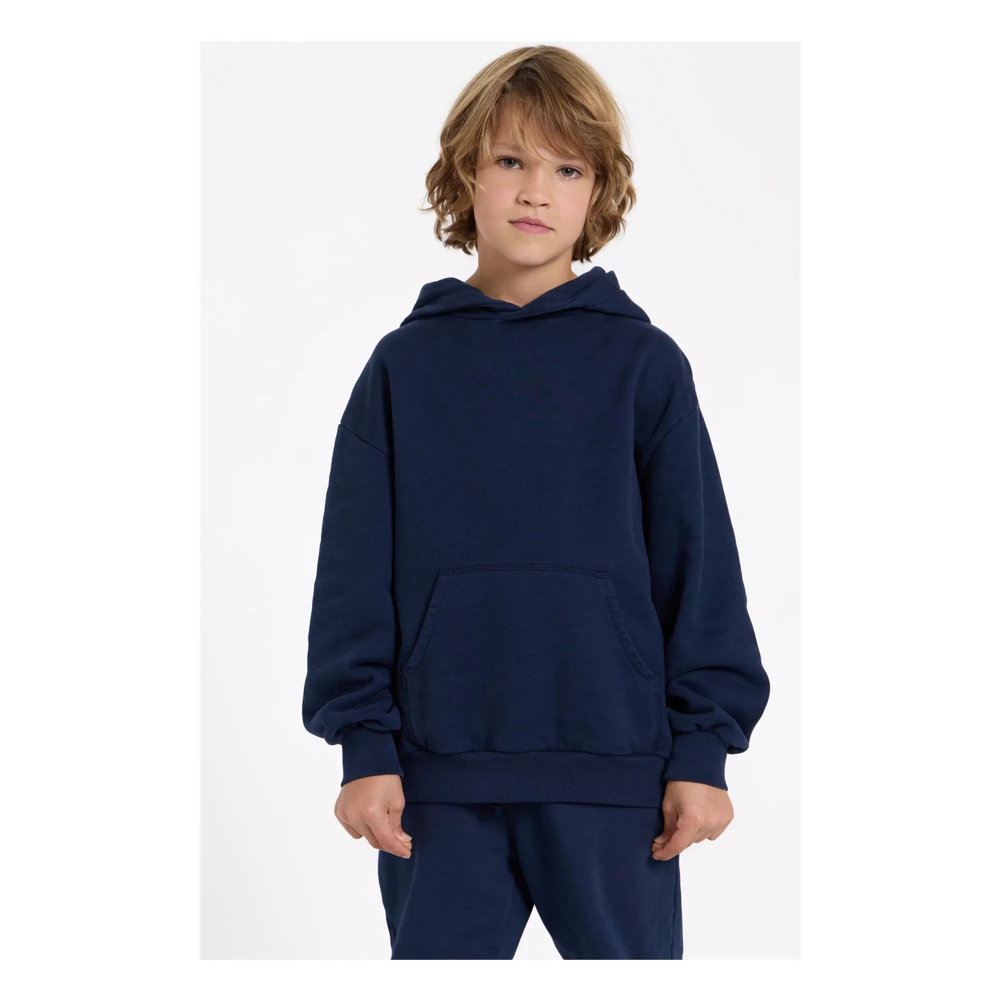 Smallable Kid - Noa organik pamuklu sweatshirt | Yıkanmış mavi