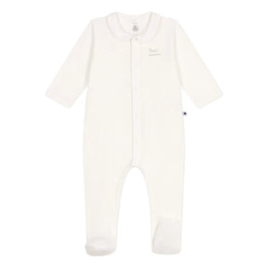 Petit Bateau - Pyjamas Dors Bien Petit Amour Tubique Organik Pamuk | Beyaz