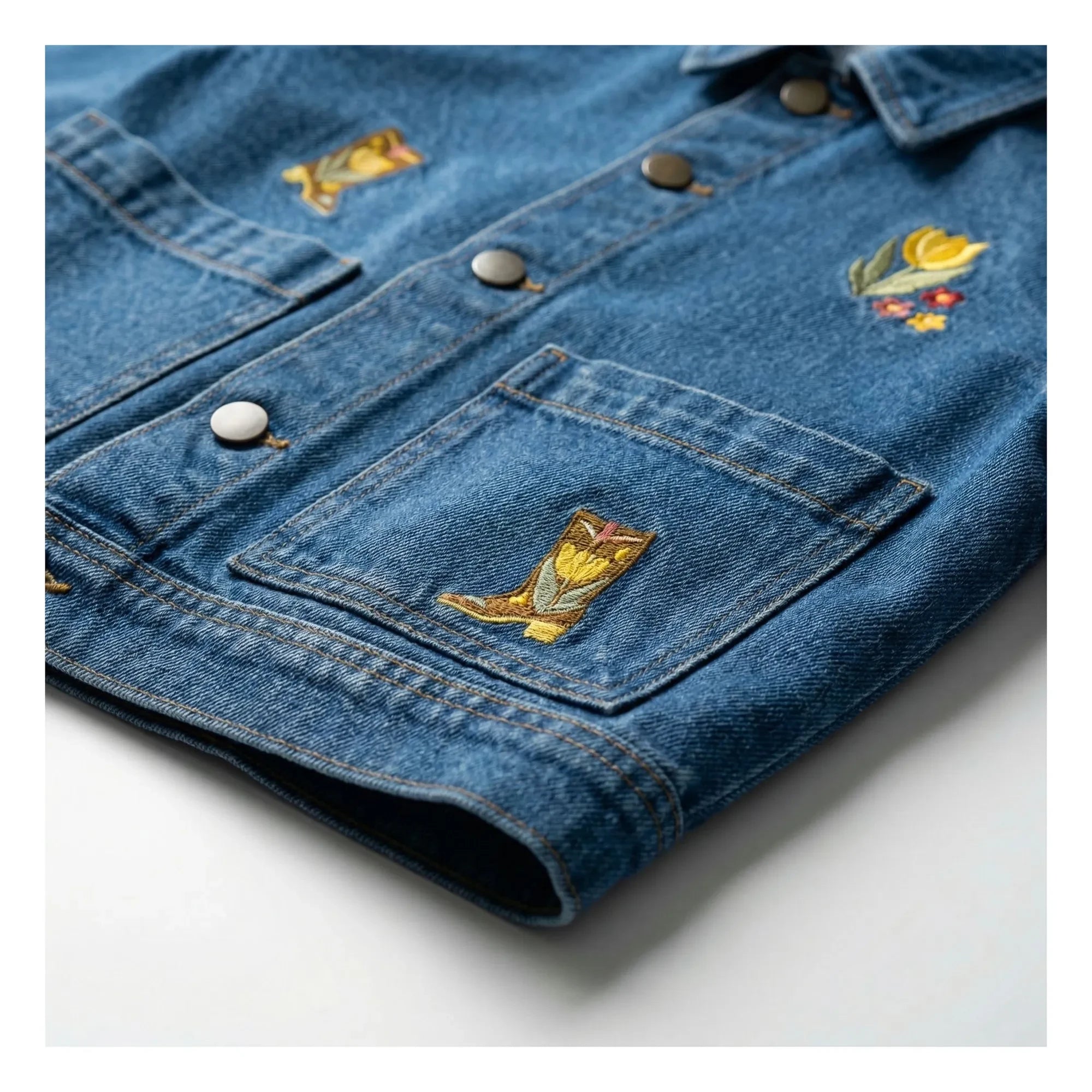 Hundred Pieces - Denim Mercury Ceket Botlar | Mavi