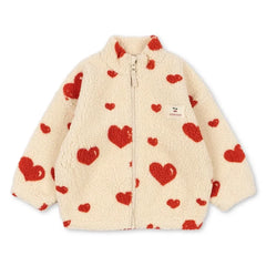 Konges Sløjd - Jody Hearts Geri Dönüştürülmüş Elyaf Sherpa Ceket | Ekru