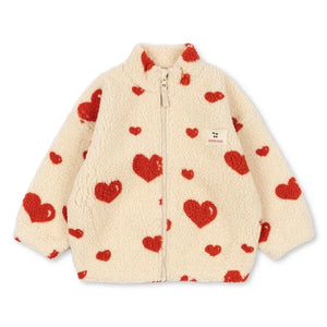 Konges Sløjd - Jody Hearts Geri Dönüştürülmüş Elyaf Sherpa Ceket | Ekru