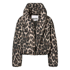 Molo - Heylee Leopar şişme mont | Kahverengi