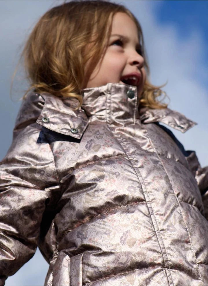 Wheat - Geri Dönüştürülmüş Elyaflardan Üretilmiş Eli Fleurie Dolgulu Mont | Pembe Altın