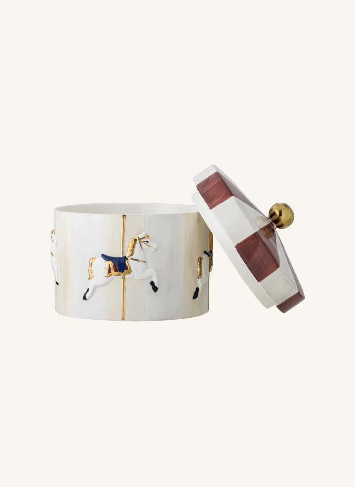 Bloomingville Mini - صندوق تخزين دوّارة | بيج