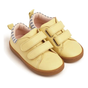 Lazare - Mahaut Çizgili Eskitme Sneakers | Soluk Sarı