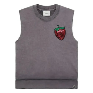 Finger in the nose - Clem organik pamuklu kolsuz sweatshirt | Kömür grisi