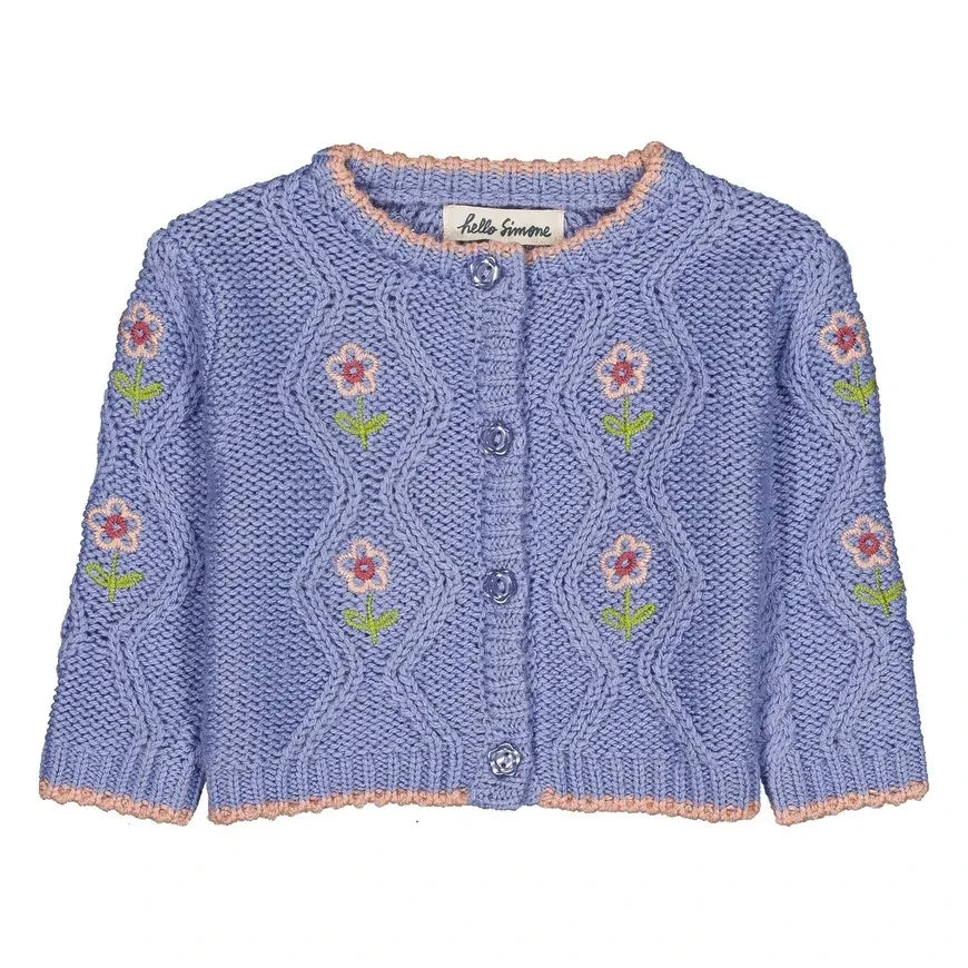 Hello Simone - Jeannette Flowers Hırka | Mauve