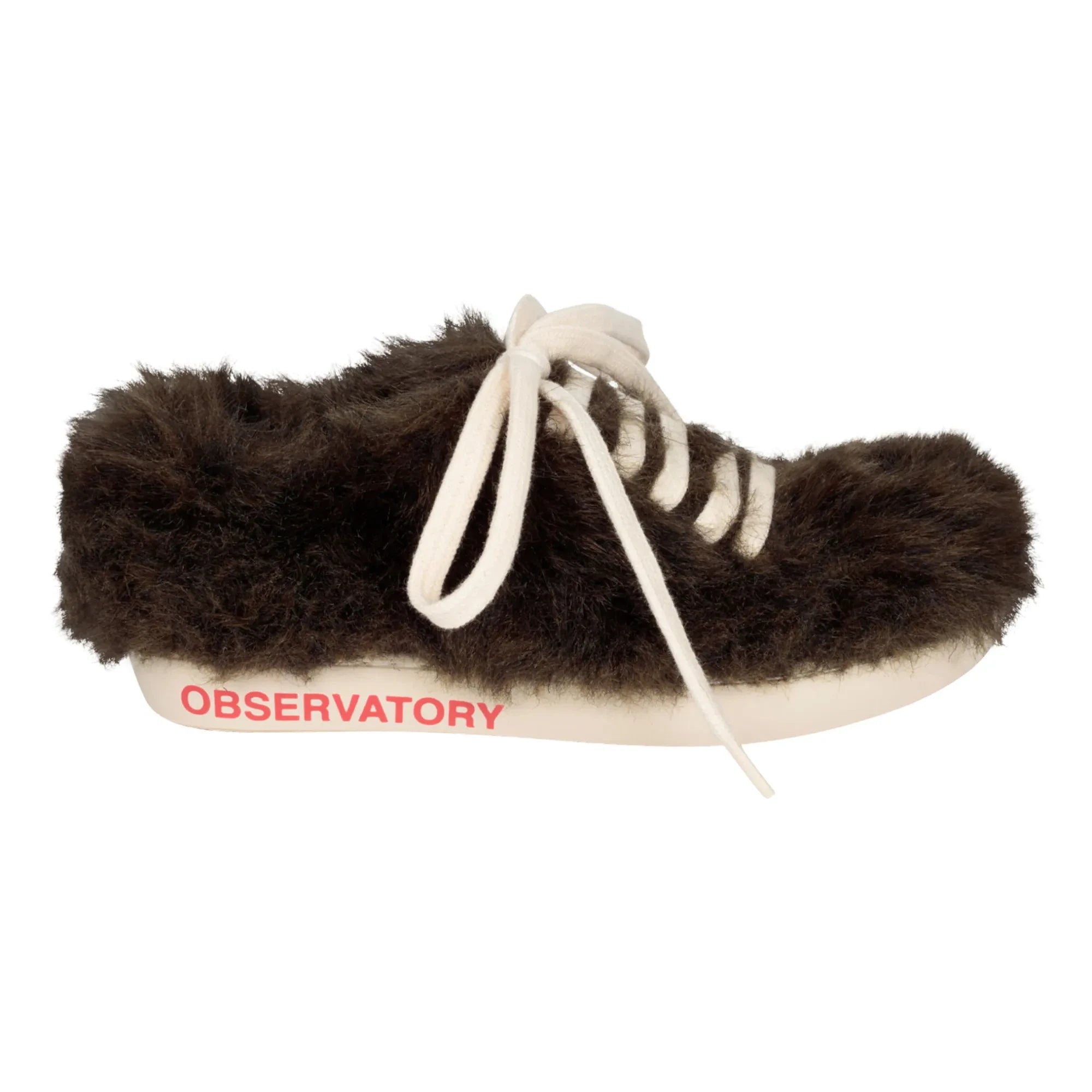 The Animals Observatory - Tavşan Sahte Kürk Bağcıklı Spor Ayakkabı | Kahverengi