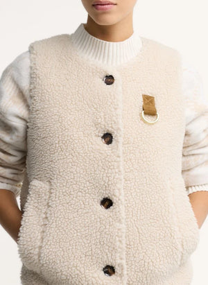 Barbour - Bowes Polar Kolsuz Ceket | Ekru