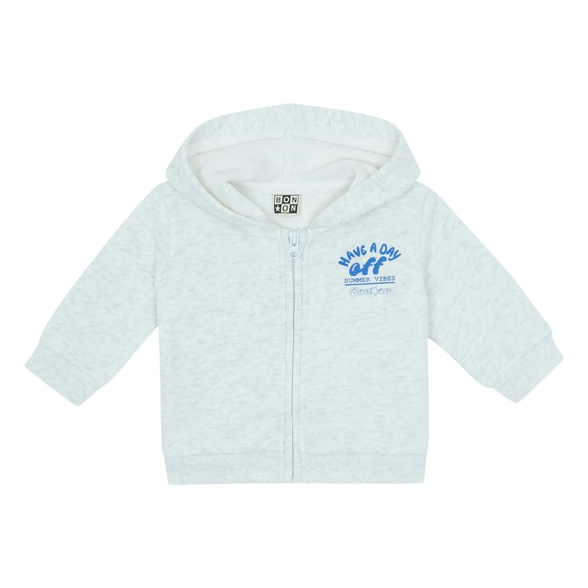 Bonton - Lu Dayoff Benekli Kapüşonlu Sweatshirt | Gri