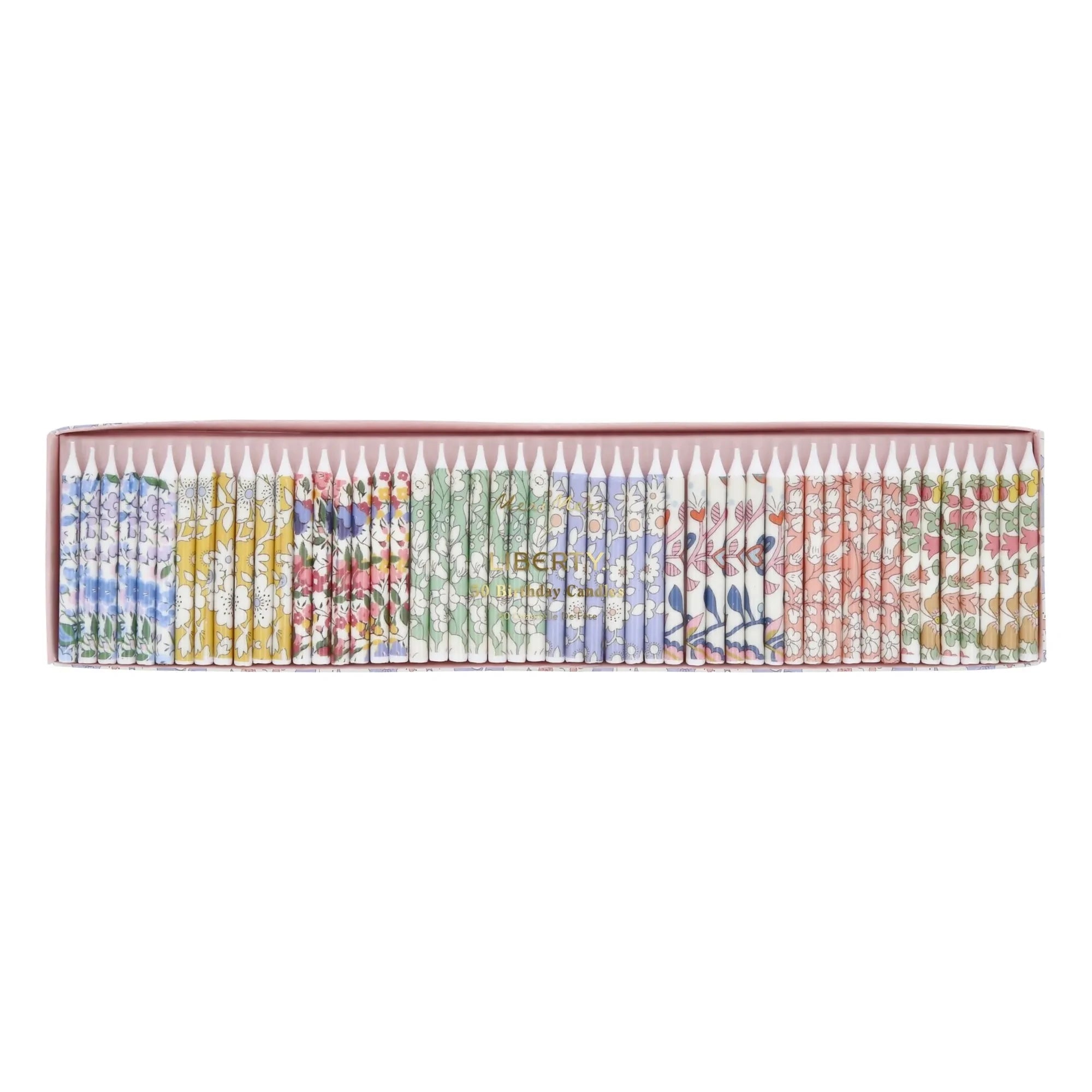 Meri Meri - Doğum günü mumları - Meri Meri x Liberty - 50'li set