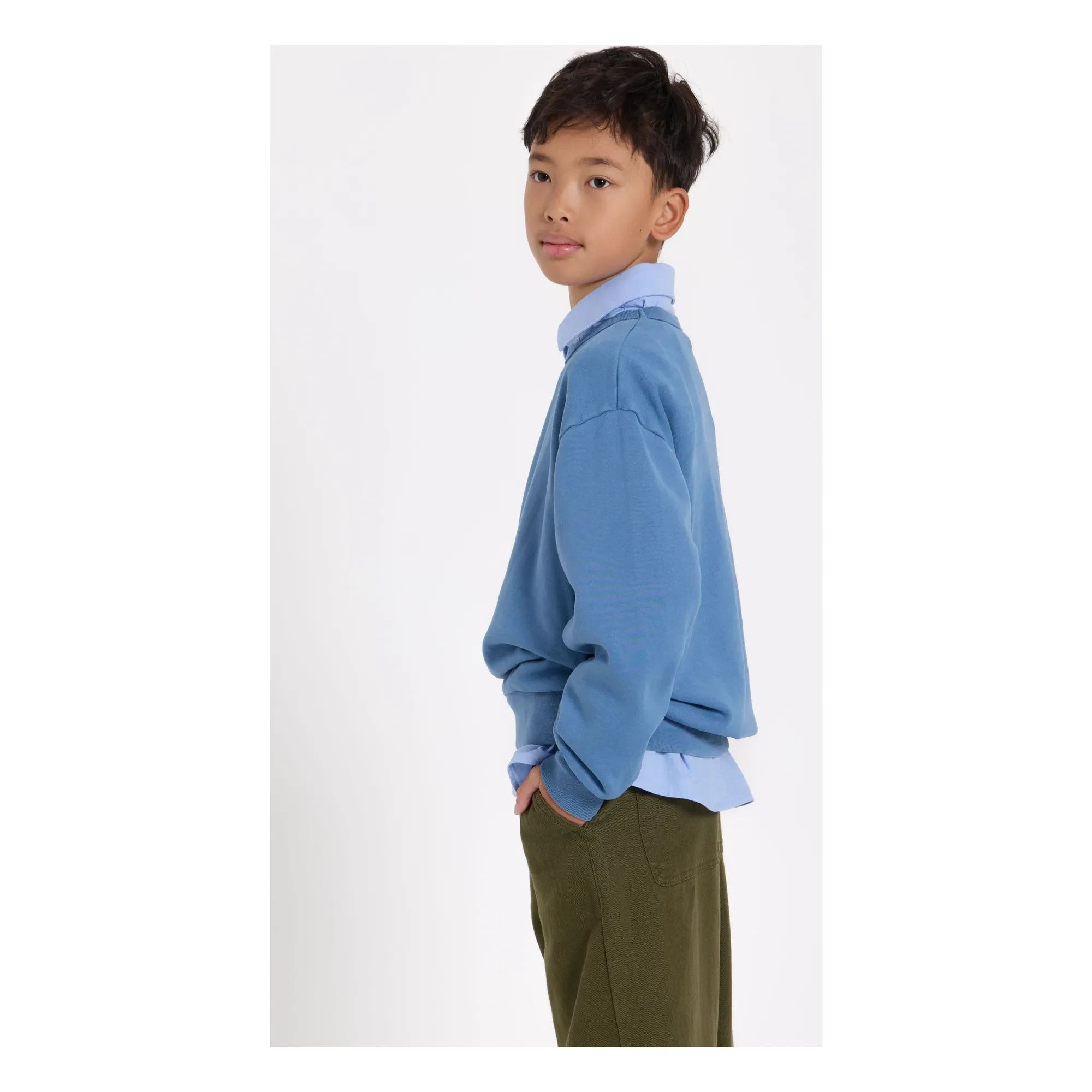 Smallable Kid - Arlo organik pamuklu sweatshirt | Mavi