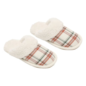Rylee + Cru - Holiday Flannel Terlik | Ecru