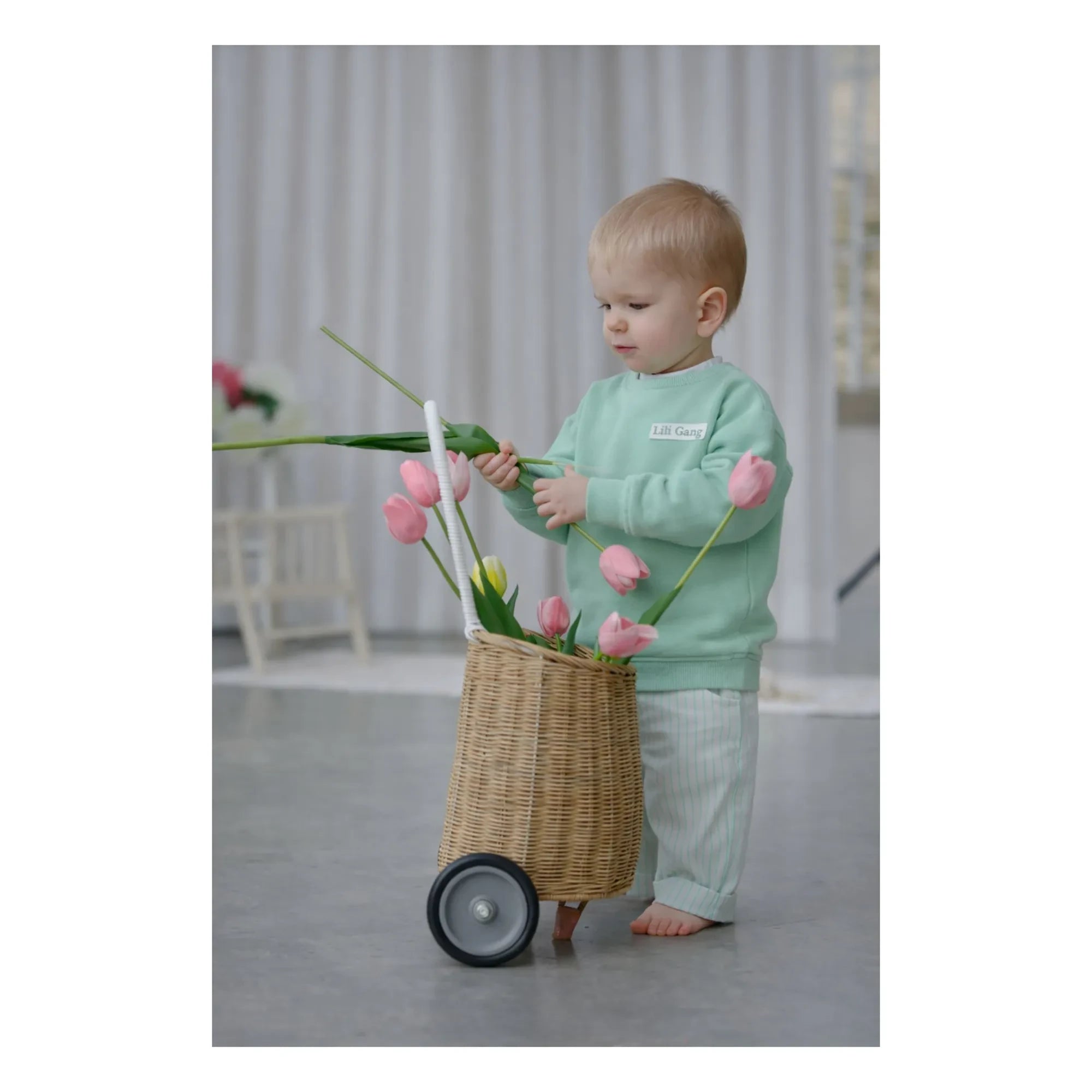 Lililotte - Solal organik pamuk sweatshirt | Nane Yeşili