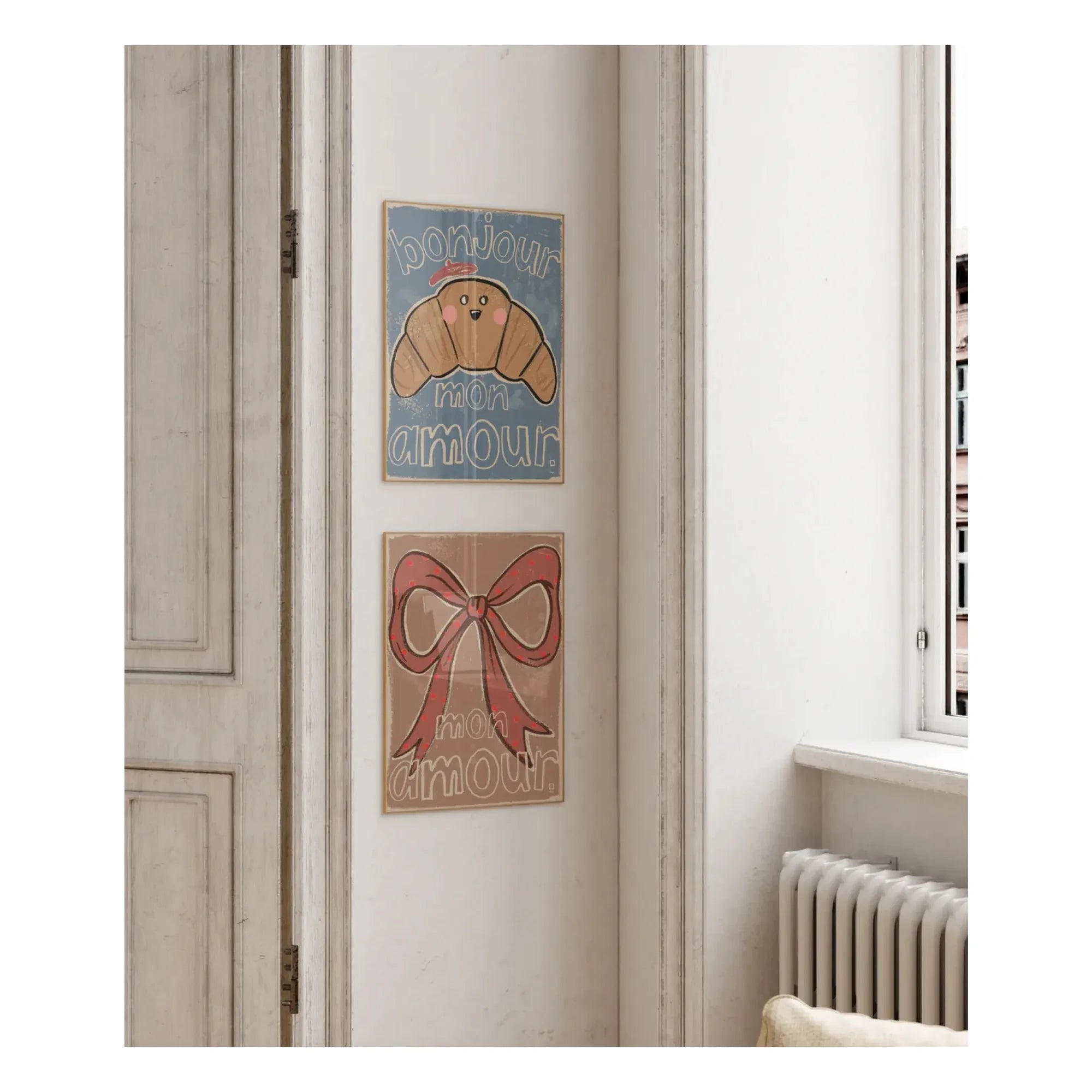 Studio Loco - Büyük poster Kruvasan | Mavi