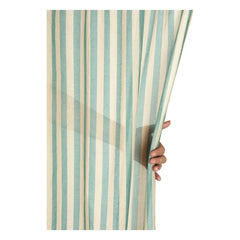 Nobodinoz - Wendy Checks pamuklu voile perde | Turkuaz