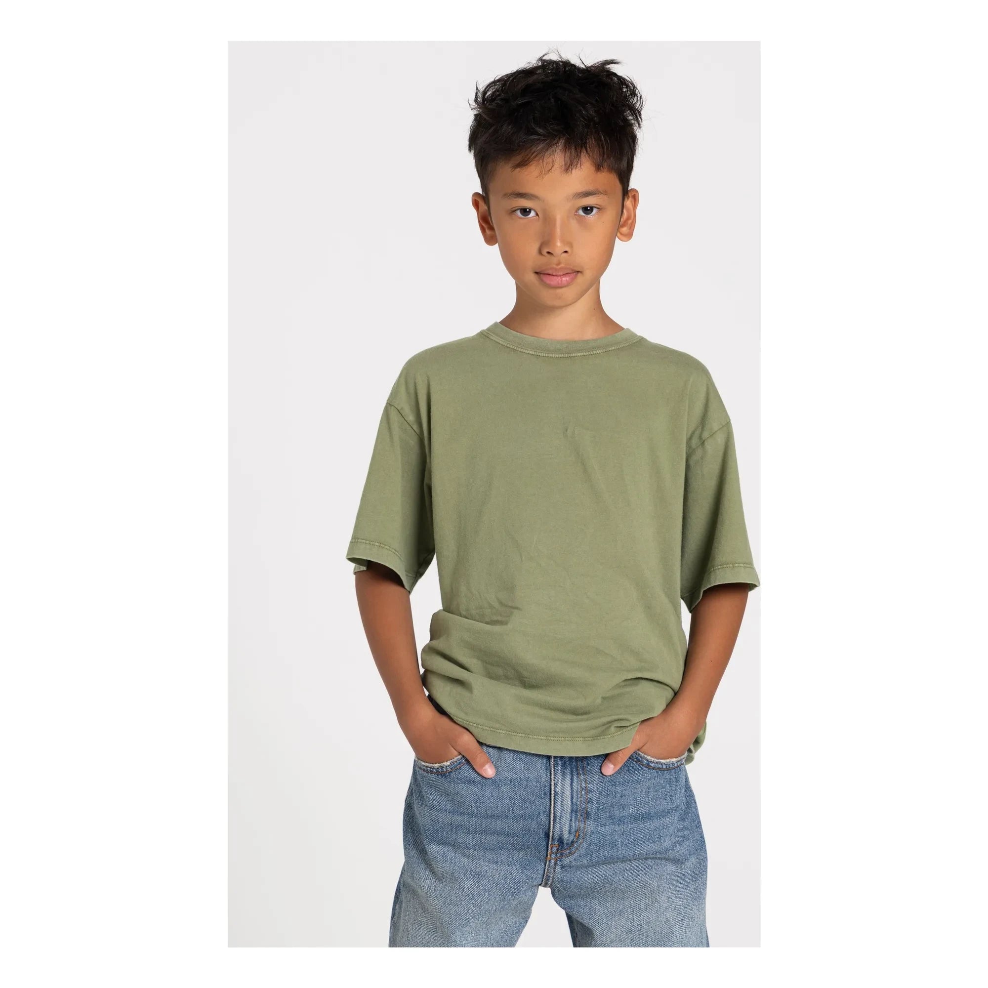 Smallable Kid - Nils Organik pamuklu T-shirt | Açık haki