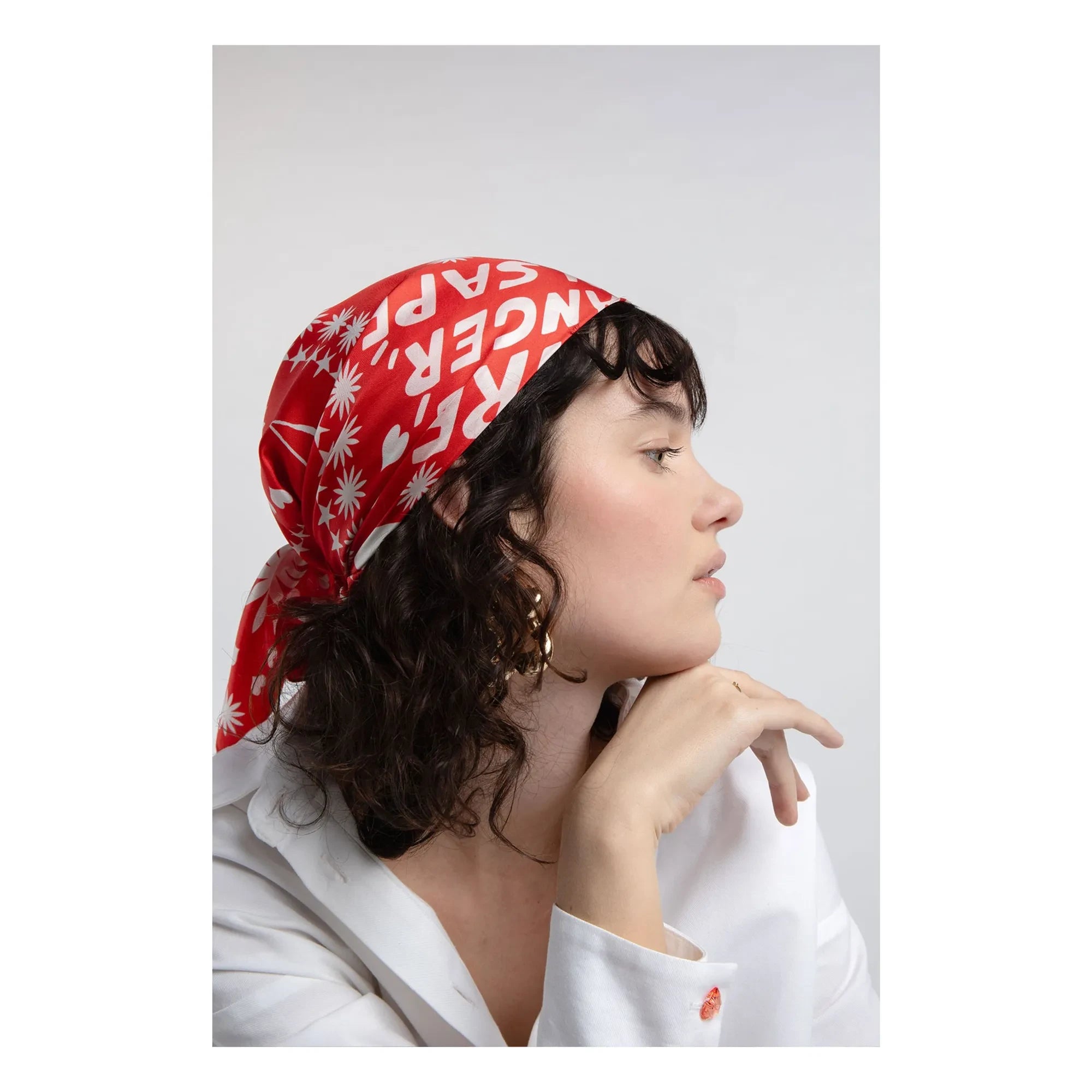 Elise Chalmin - Ben Bandana İpek Eşarp | Kırmızı
