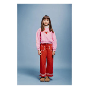 Bebe Organic - Maya Hearts Pantolon | Kırmızı
