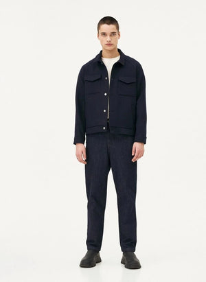 نويكو - جاكيت بالما المصنوع من الصوف المعاد تدويره | أزرق داكن