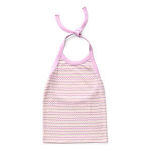 Soor Ploom - Tie Vagues askılı üst Organik pamuk | Pembe