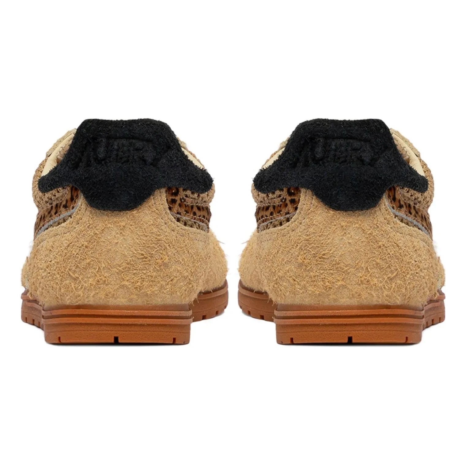 Autry - Windspin Low Leopard Süet Sneakers | Camel