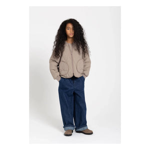 Smallable Kid - Wooly Kapitone Bomber Ceket | Taupe gri