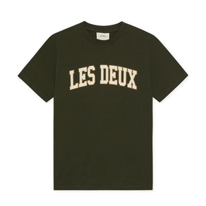 Les Deux - Les Deux Organik Pamuk College Tişört | Haki