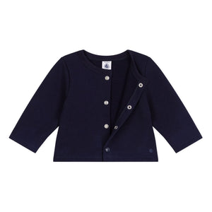 Petit Bateau - Organik pamuk hırka | Gece mavisi